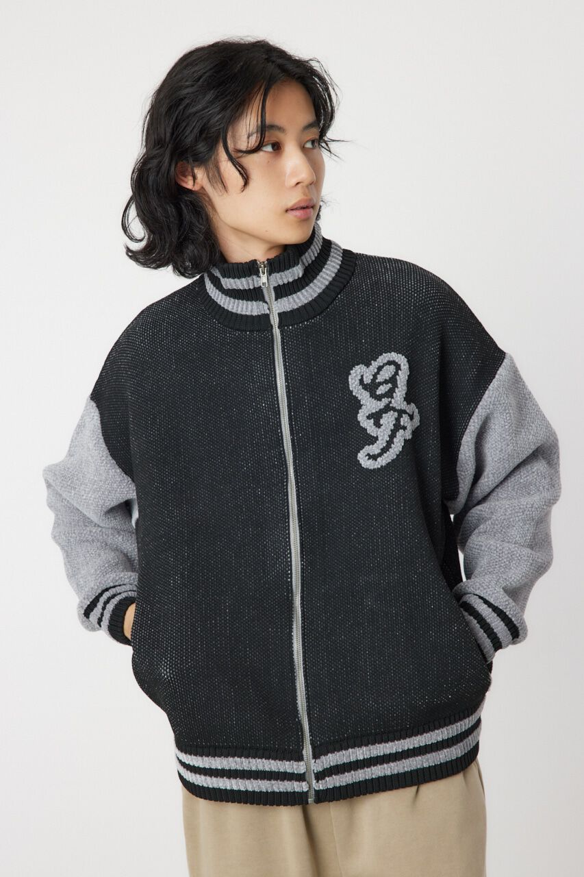 RODEO CROWNS「zipニットスタジャン」|ブルゾン・スタジャン|BLK