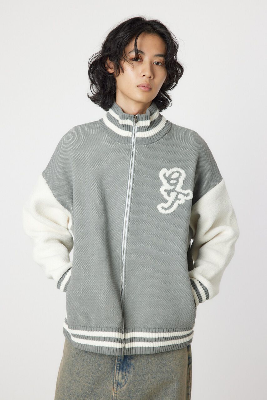 RODEO CROWNS「zipニットスタジャン」|ブルゾン・スタジャン|GRY