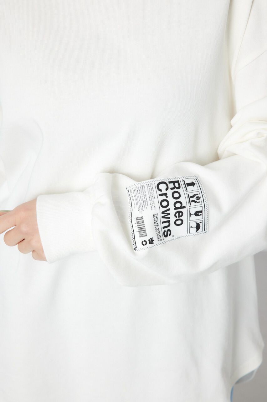 RODEO CROWNS「ネームパッチリラックスロングTシャツ」|Tシャツ・カットソー|