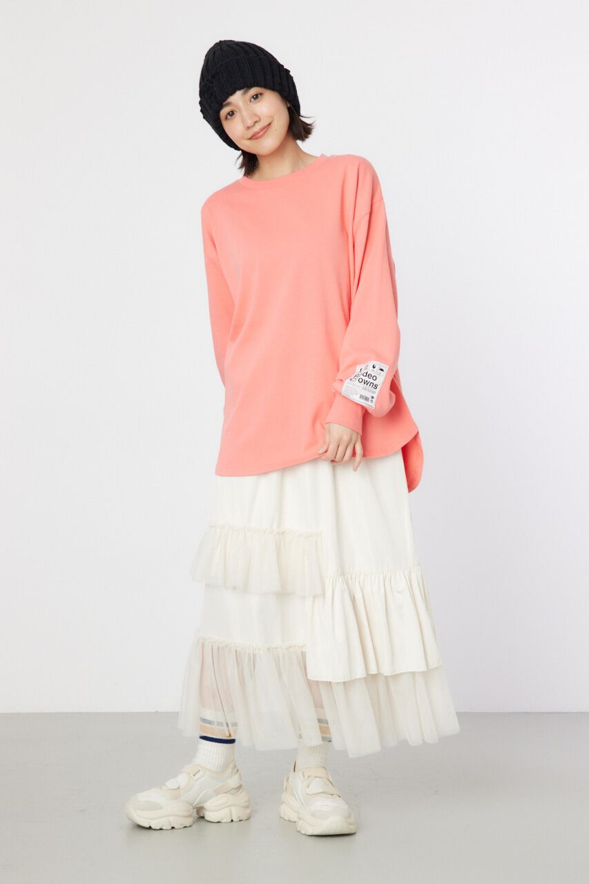 RODEO CROWNS「ネームパッチリラックスロングTシャツ」|Tシャツ・カットソー|