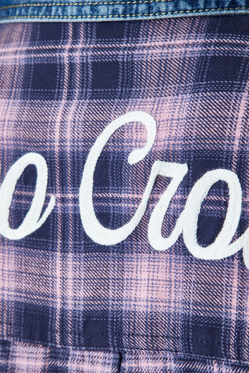 RODEO CROWNS「デニムドッキングチェックシャツ」|シャツ・ブラウス|