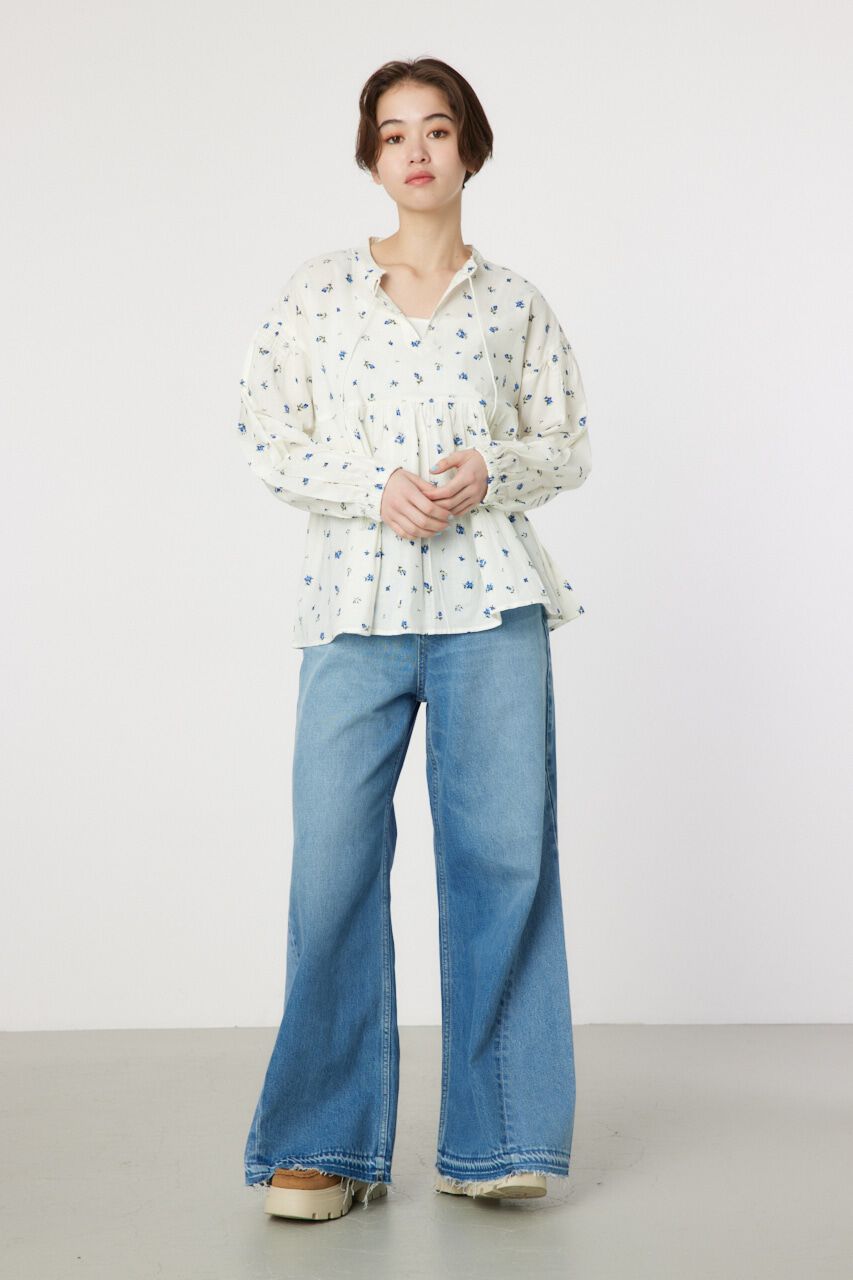 RODEO CROWNS「フラワーパターンカフタンシャツ」|シャツ・ブラウス|