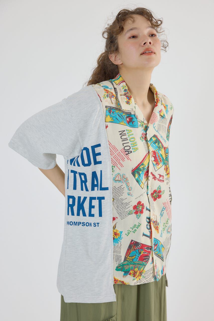 RODEO CROWNS「ドッキングアロハビッグシャツ」|シャツ・ブラウス|