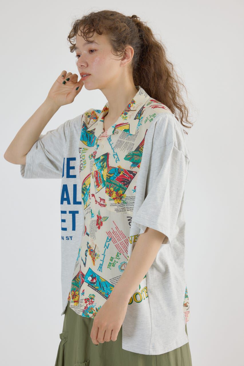 RODEO CROWNS「ドッキングアロハビッグシャツ」|シャツ・ブラウス|