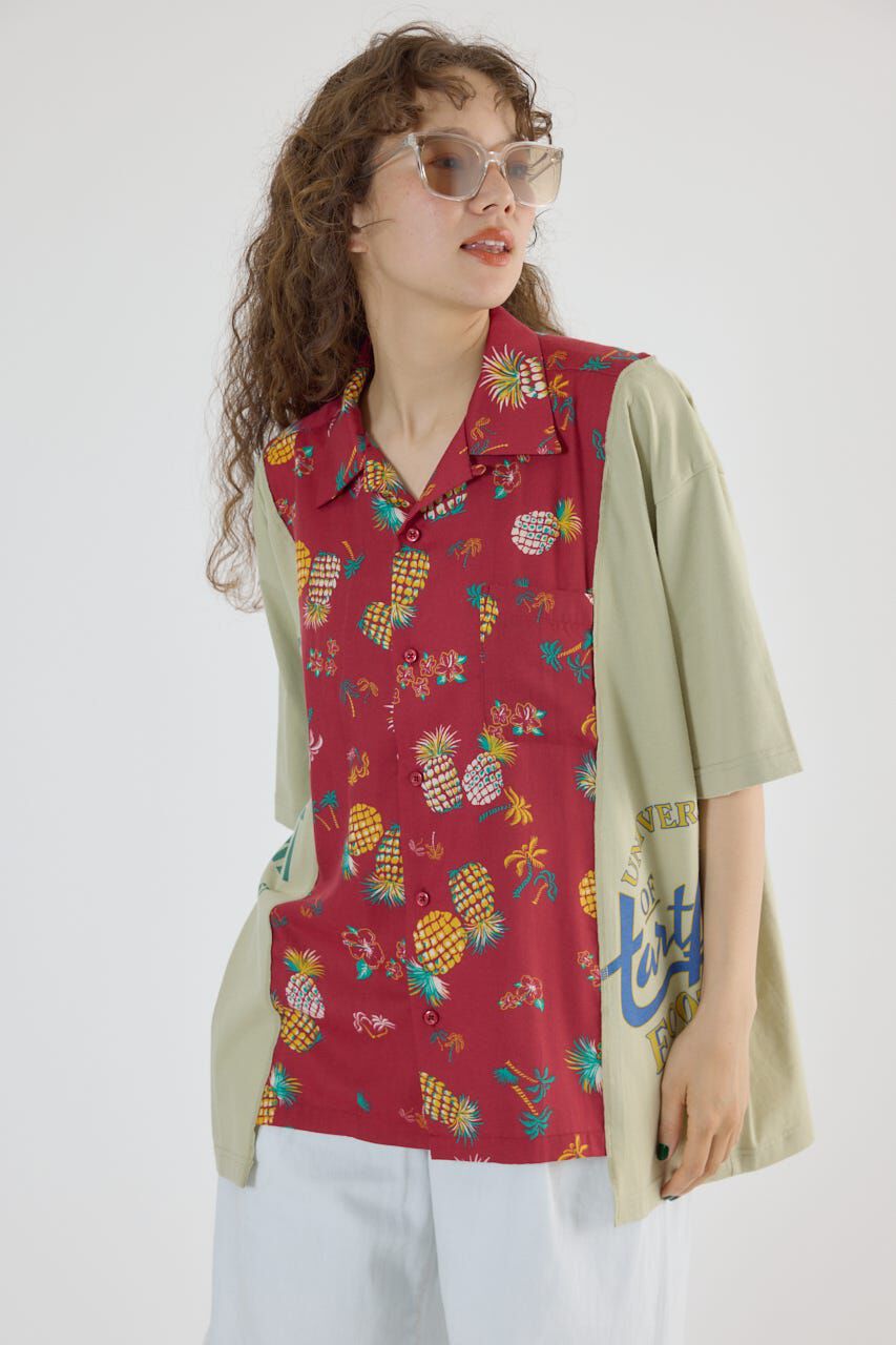 RODEO CROWNS「ドッキングアロハビッグシャツ」|シャツ・ブラウス|