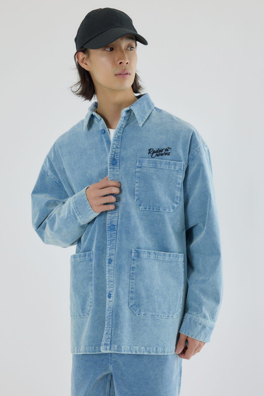 RODEO CROWNS「ケミカルコーデュロイジャケット」|その他|L/BLU1