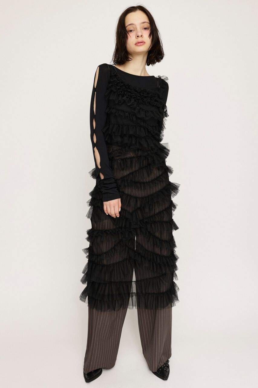 SLY「HOLE DESIGN CUT トップス」|Tシャツ・カットソー|