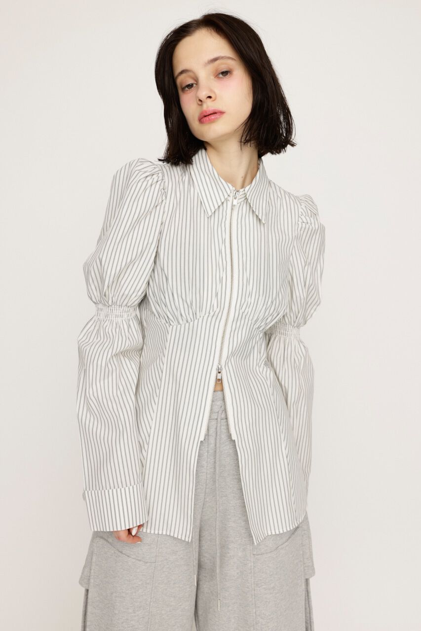 SLY「FRONT ZIP SH ブラウス」|シャツ・ブラウス|