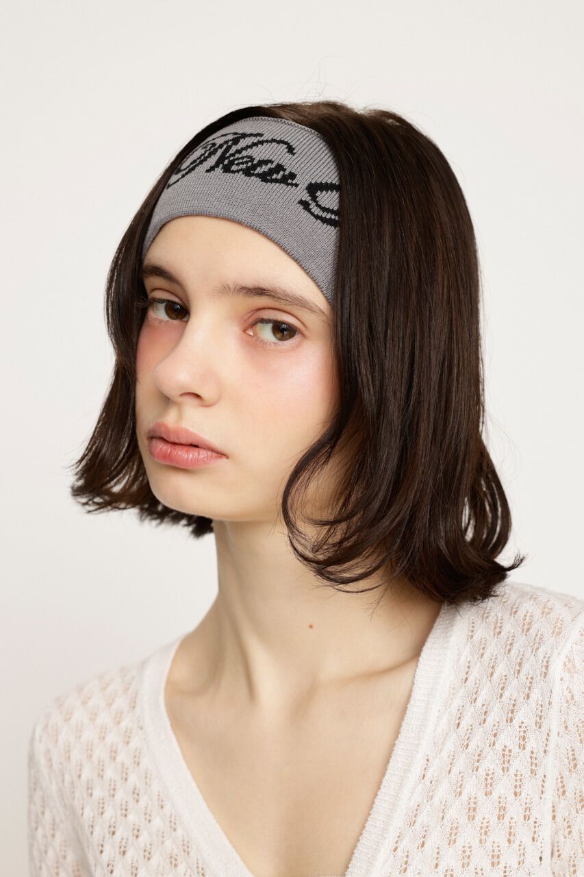 SLY「LOGO KNIT HAIR BAND」|その他|GRY