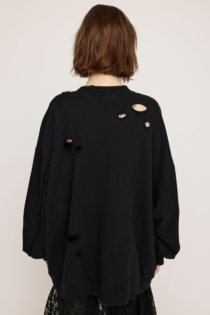 SLY「OVERSIZE DAMAGE スウェット」|Tシャツ・カットソー|