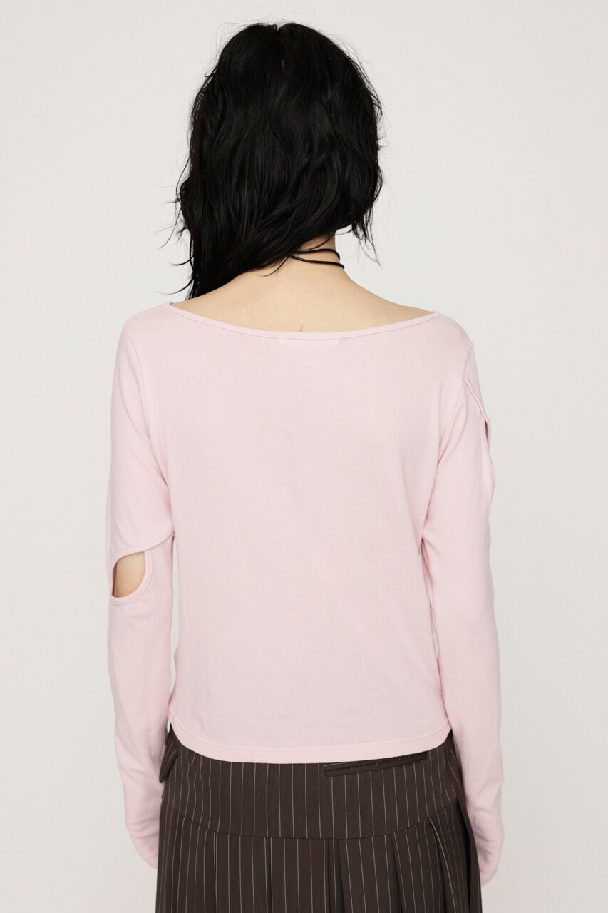 SLY「CUT OUT RIBBON トップス」|Tシャツ・カットソー|