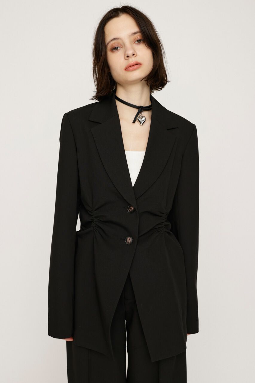 SLY「WAIST GATHER TAILOR ジャケット」|その他|BLK