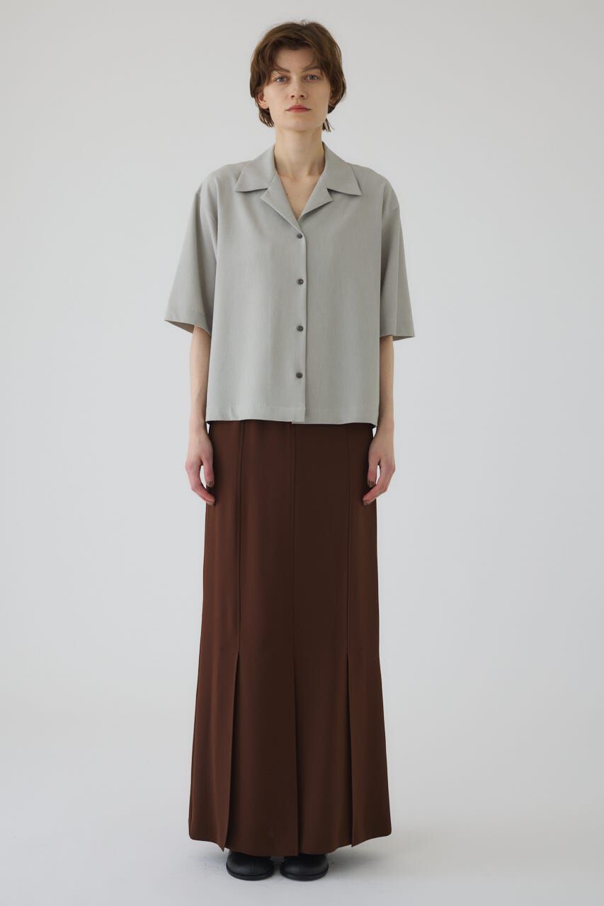 RIM.ARK 「Open collar half sleeve SH」|シャツ・ブラウス|L/GRY1