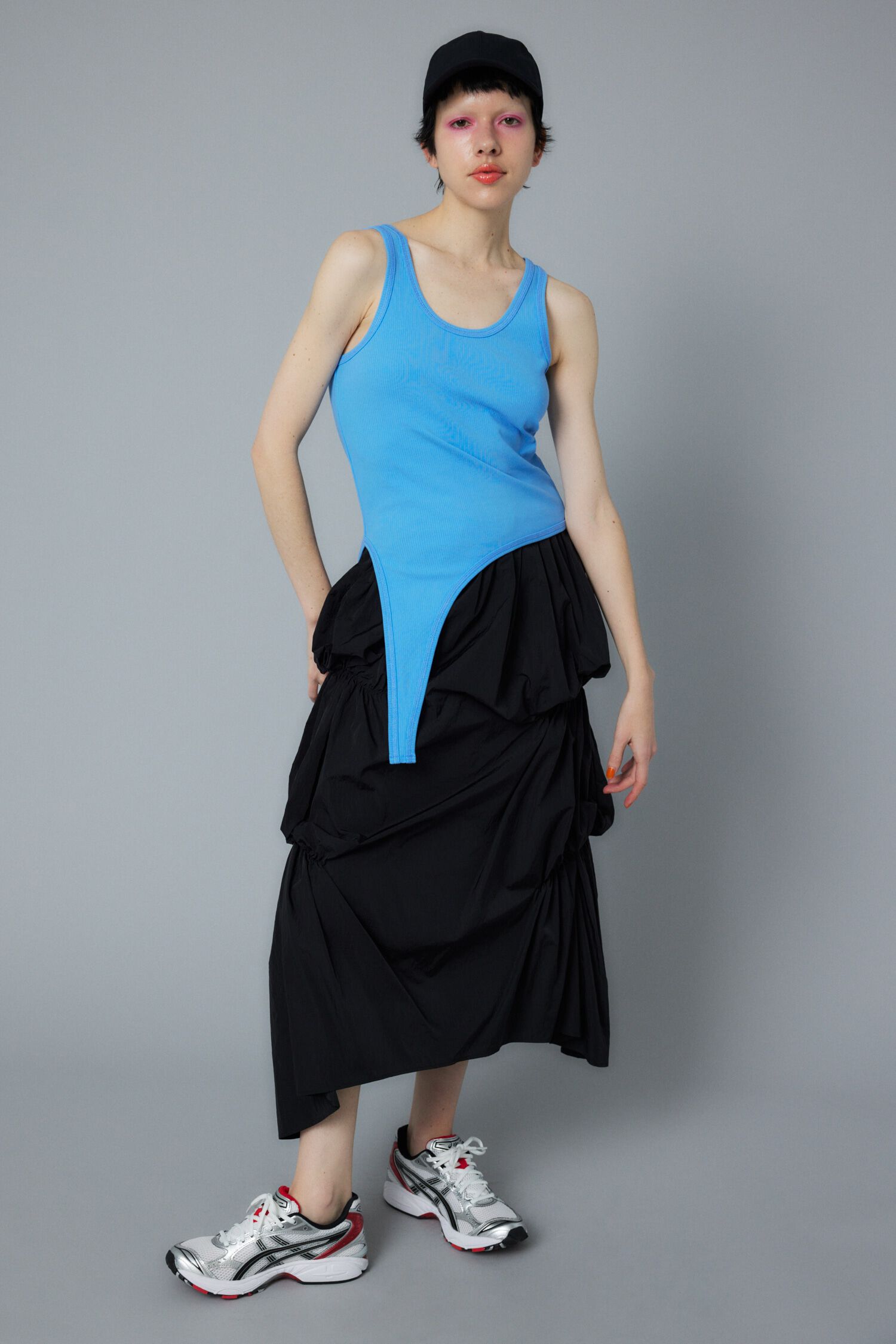 HeRIN.CYE「Sheer asymmetry tank」|タンクトップ|