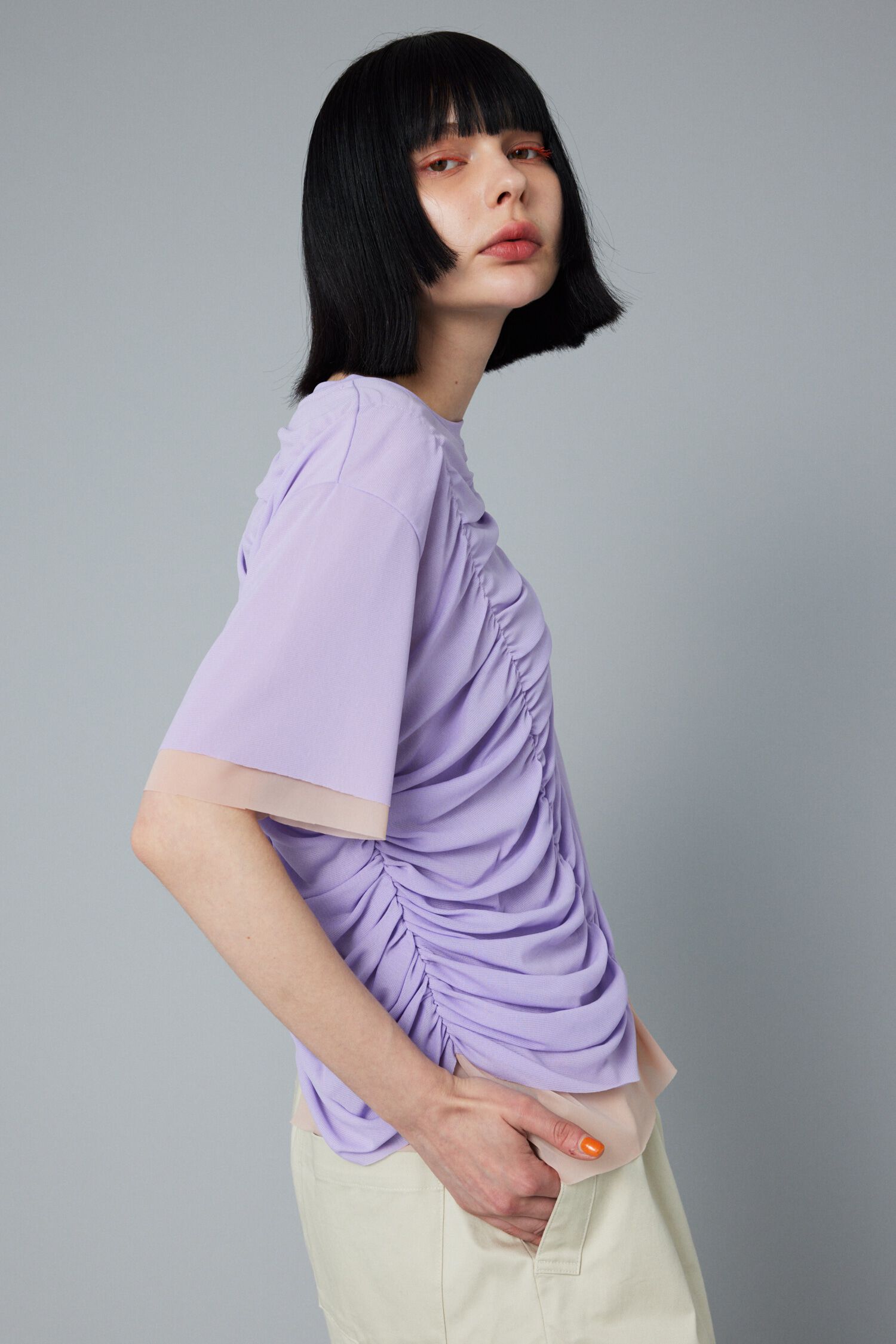 HeRIN.CYE「Double hem tops」|Tシャツ・カットソー|