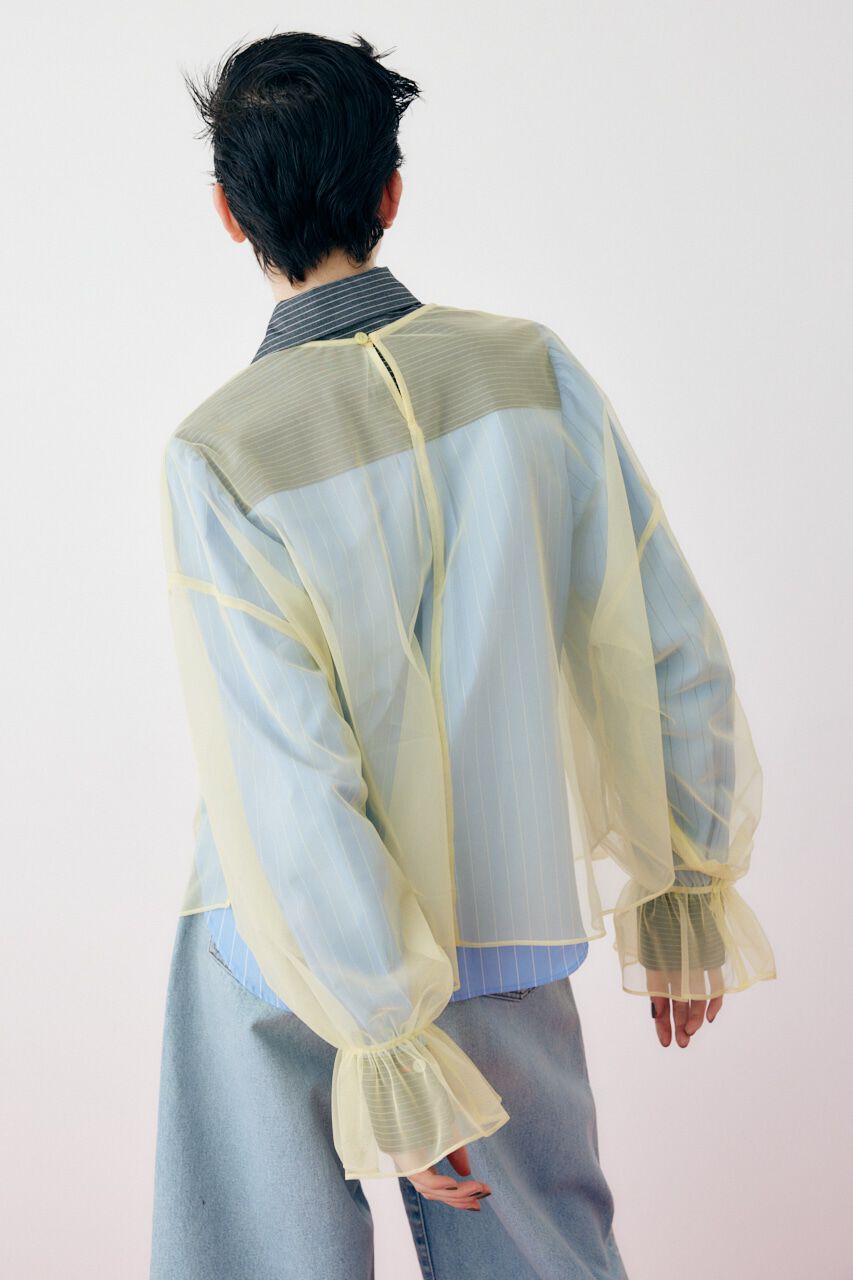 HeRIN.CYE「Tulle blouse」|シャツ・ブラウス|
