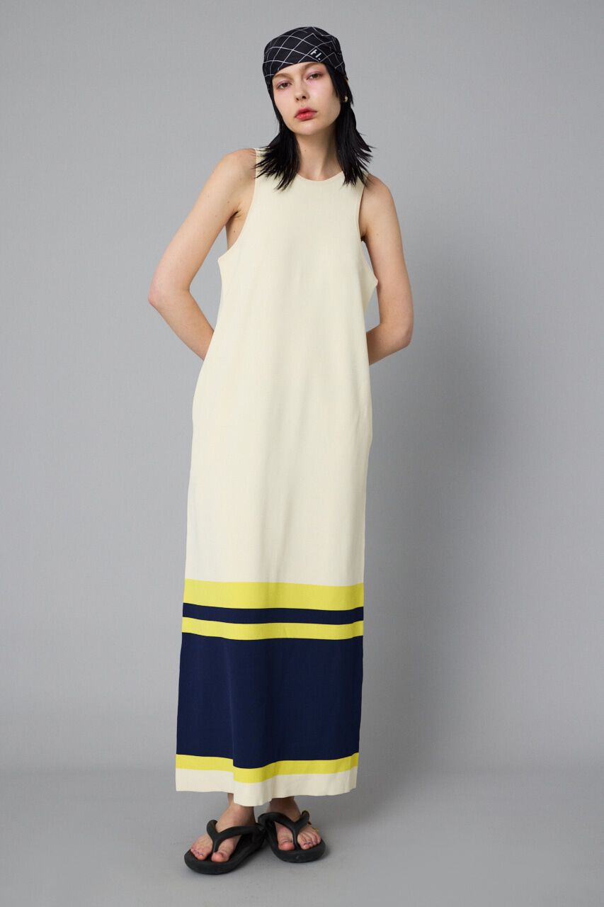 HeRIN.CYE「Border hem one piece」|ワンピース|O/WHT1