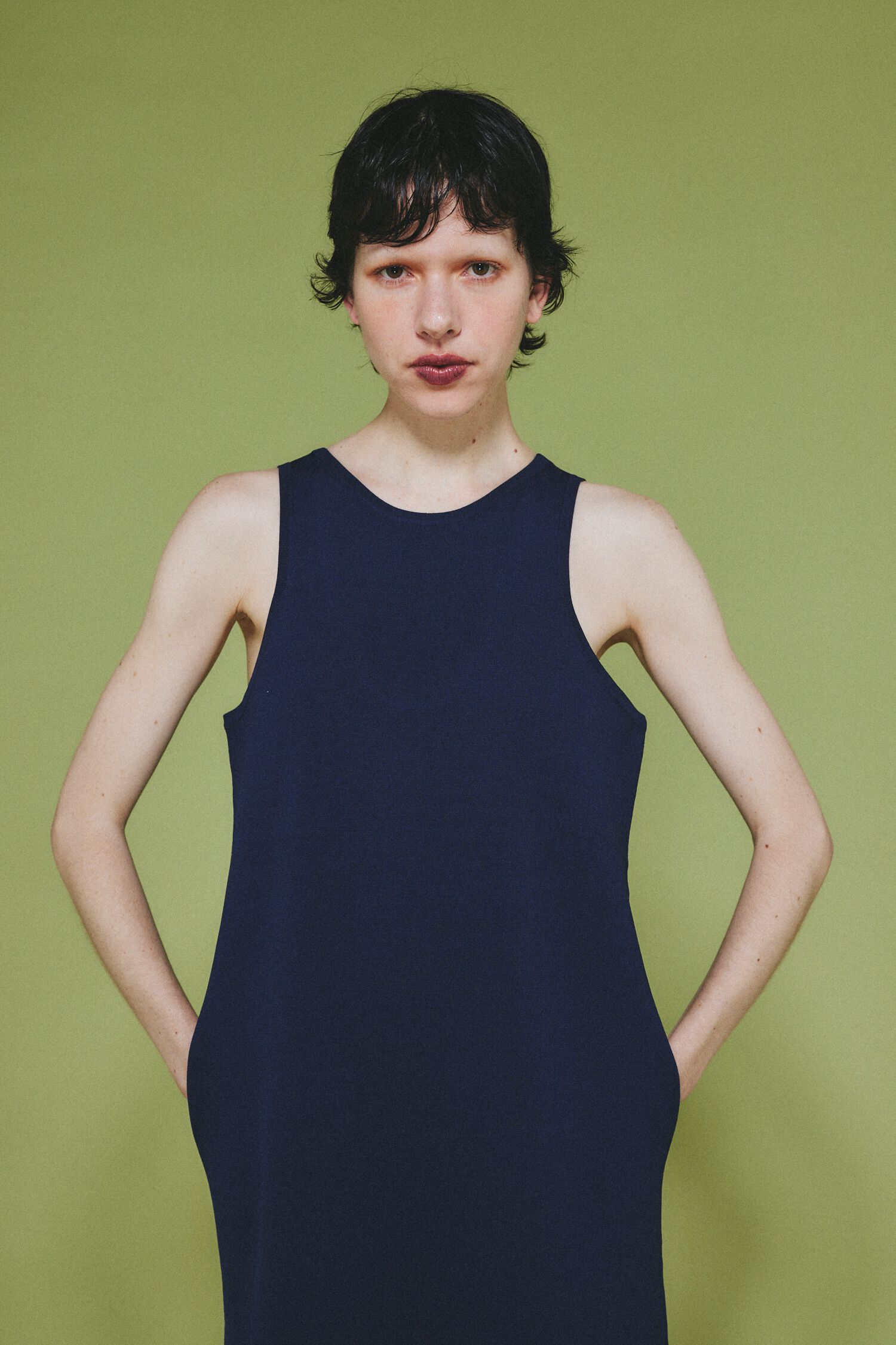 HeRIN.CYE「Border hem one piece」|ワンピース|