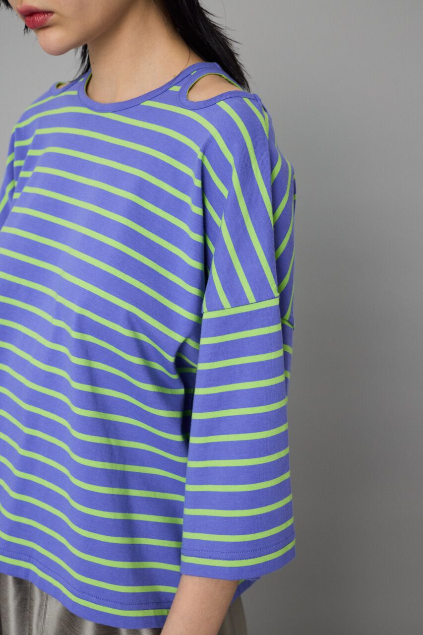 HeRIN.CYE「Shoulder slit box tops」|Tシャツ・カットソー|