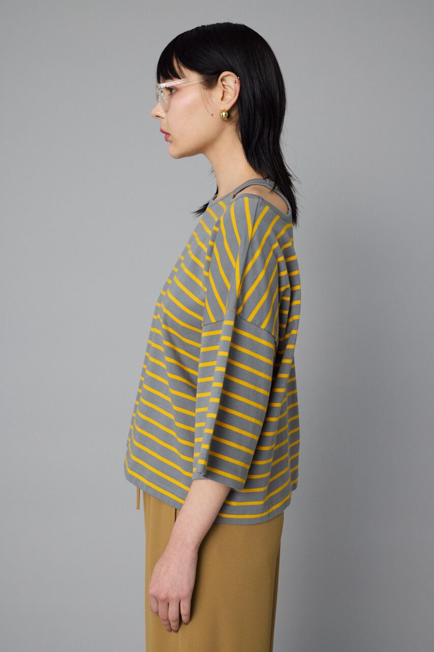 HeRIN.CYE「Shoulder slit box tops」|Tシャツ・カットソー|