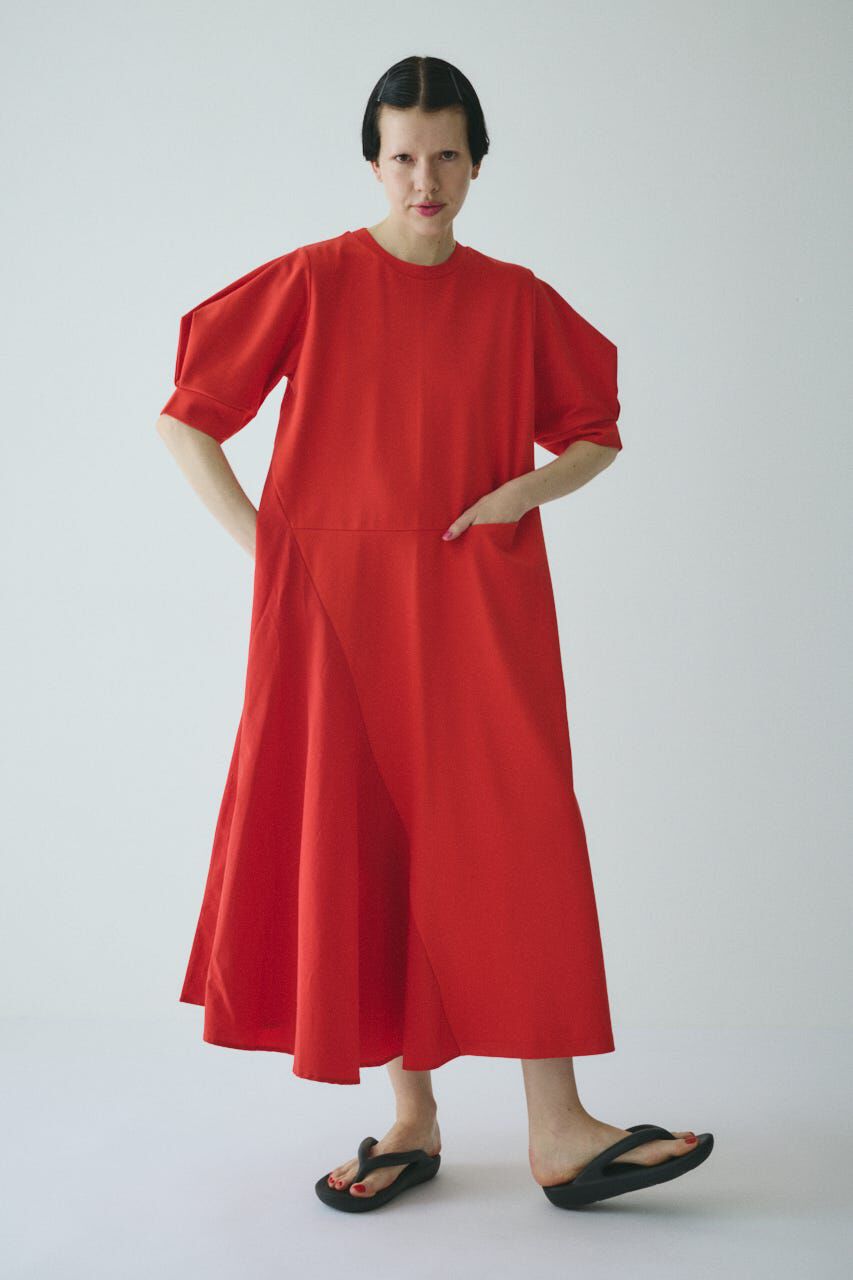 HeRIN.CYE「Switching material dress」|ワンピース|RED