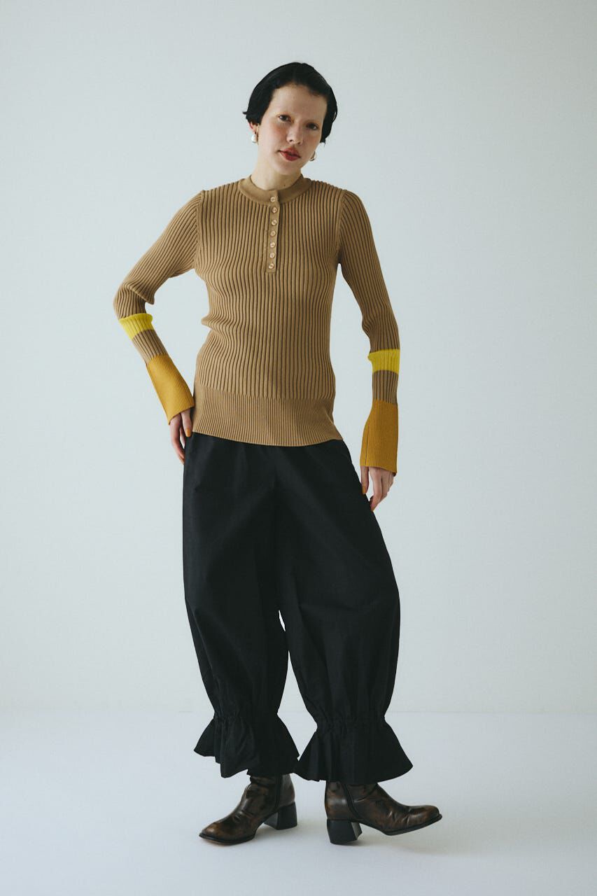 HeRIN.CYE「Henley neck knit tops」|ニット・セーター|