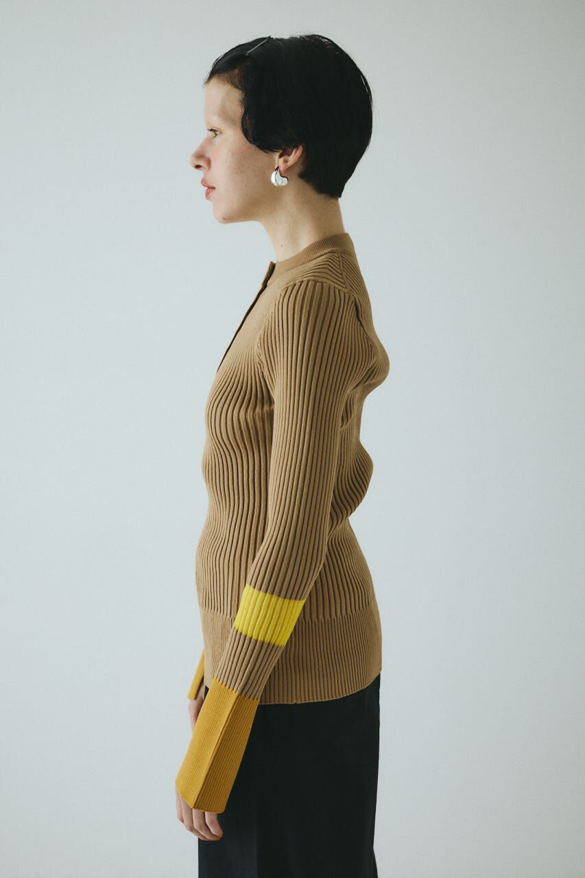 HeRIN.CYE「Henley neck knit tops」|ニット・セーター|