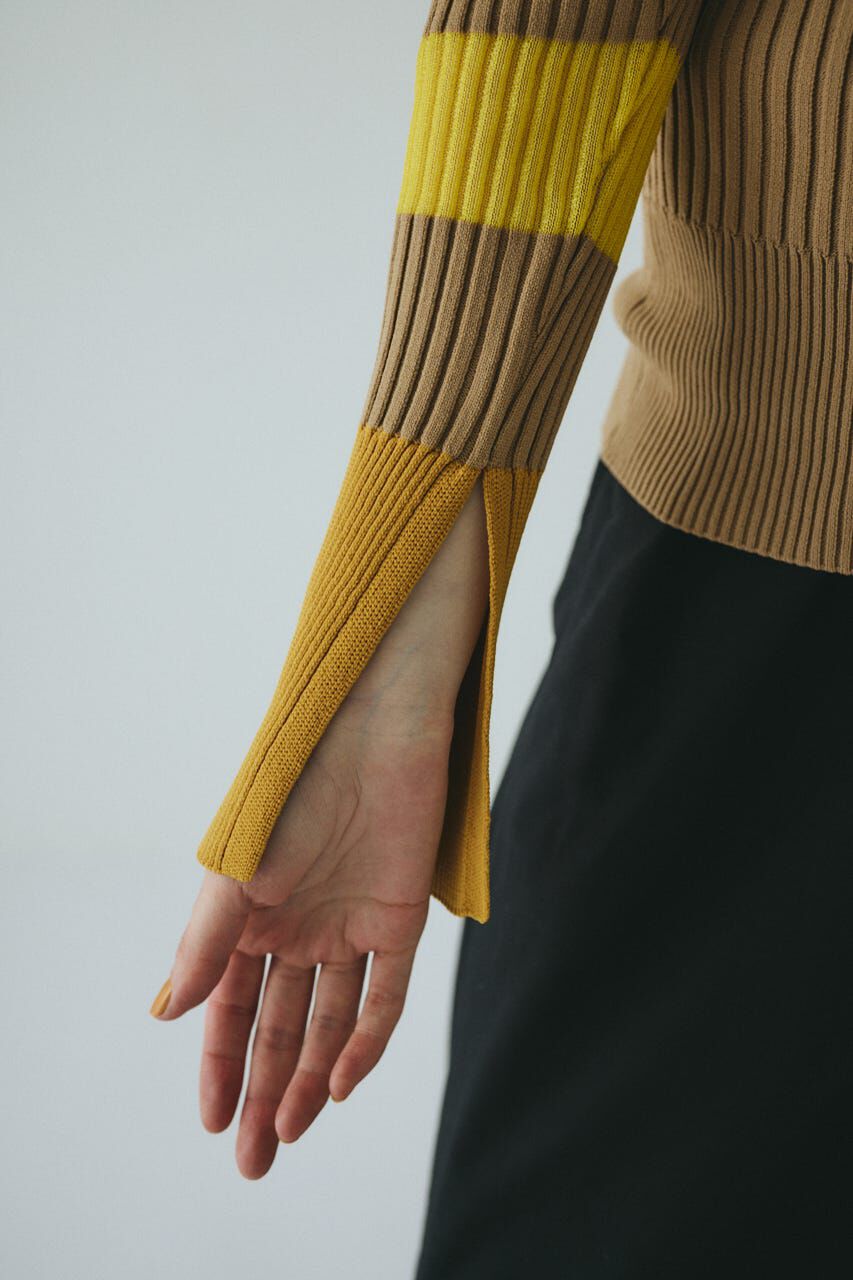 HeRIN.CYE「Henley neck knit tops」|ニット・セーター|