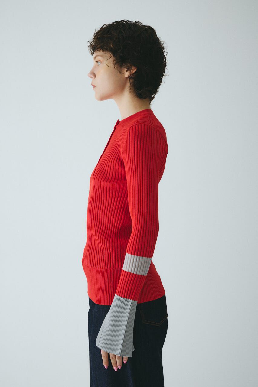 HeRIN.CYE「Henley neck knit tops」|ニット・セーター|