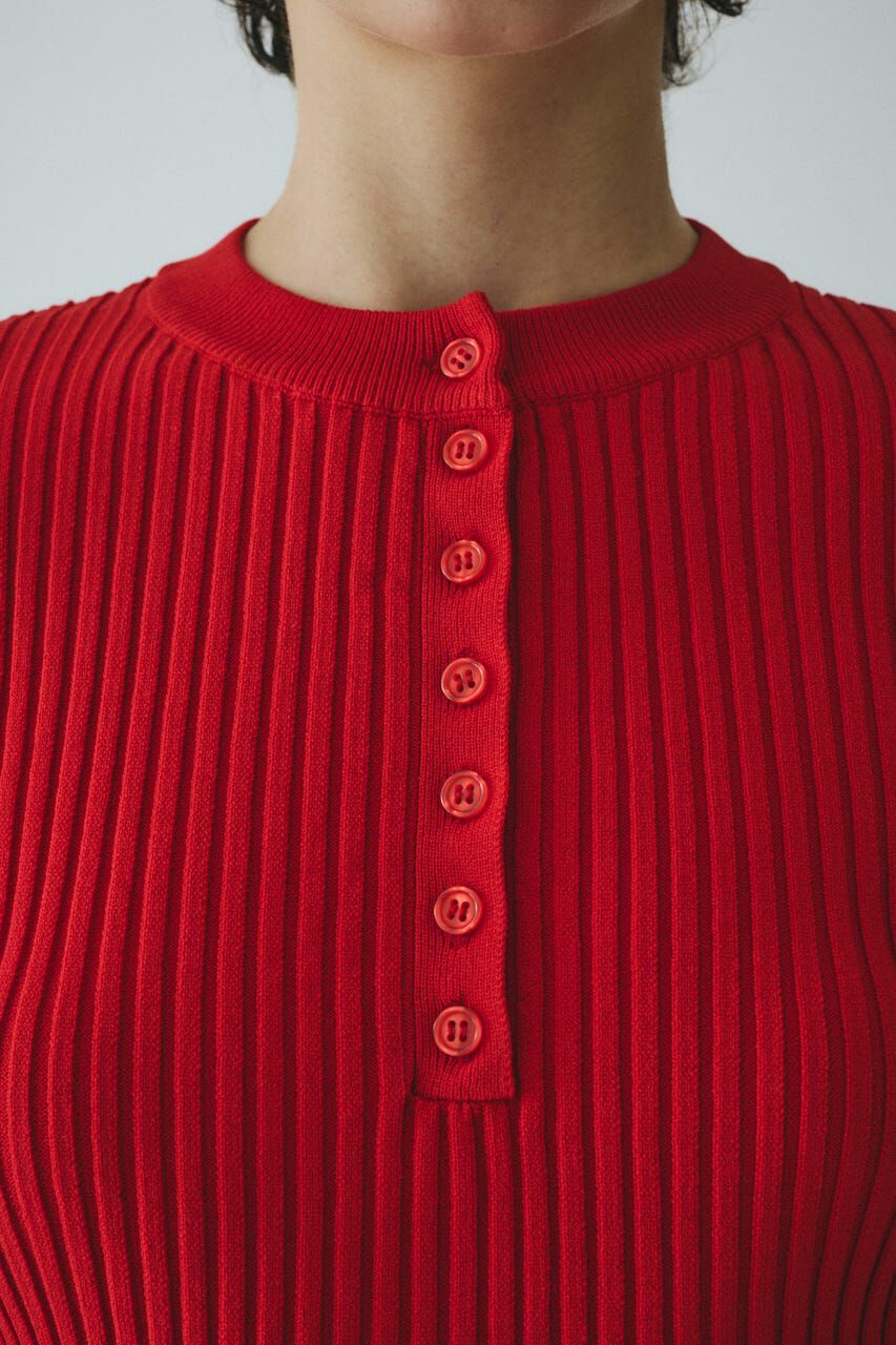 HeRIN.CYE「Henley neck knit tops」|ニット・セーター|