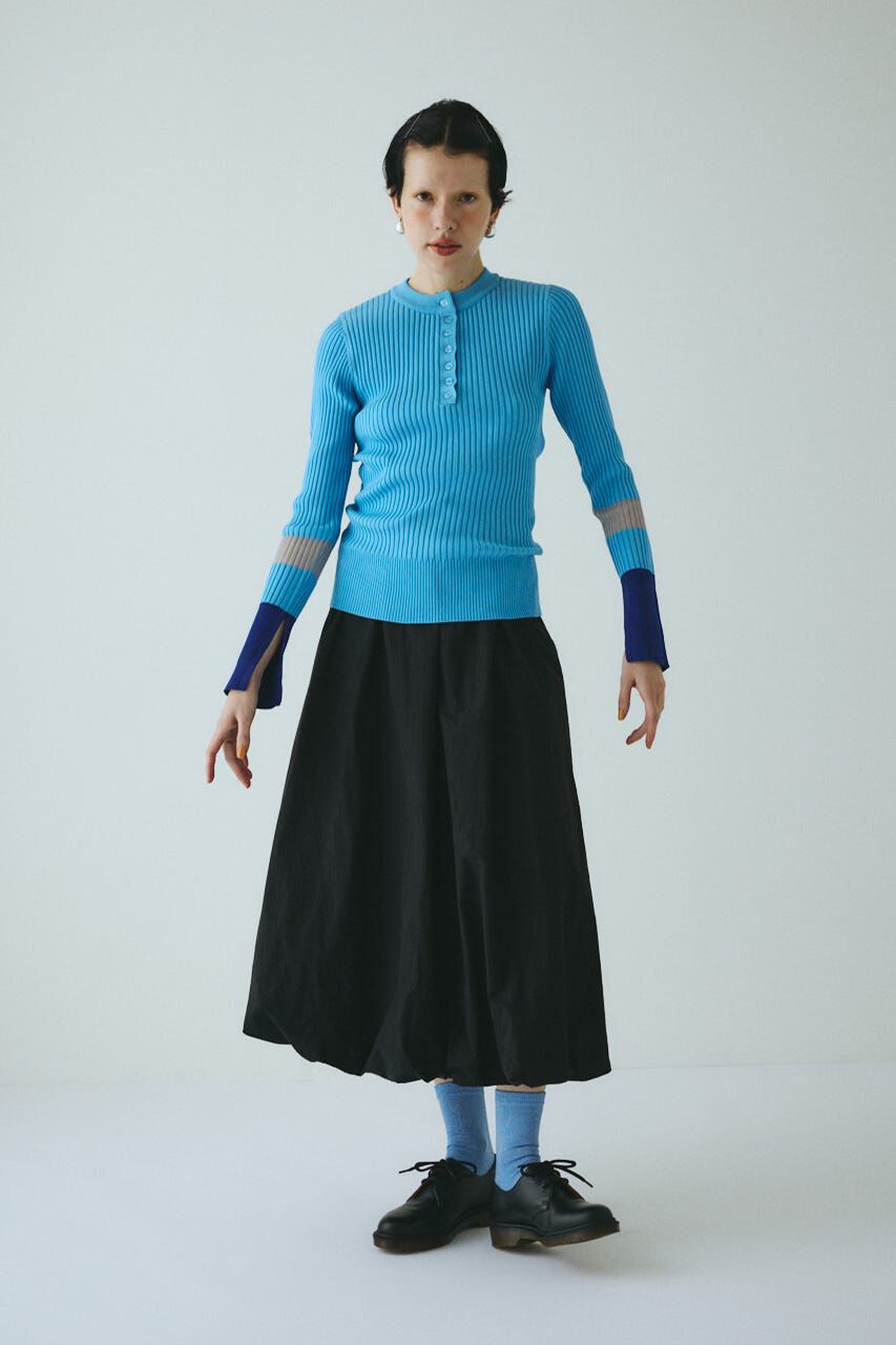 HeRIN.CYE「Henley neck knit tops」|ニット・セーター|