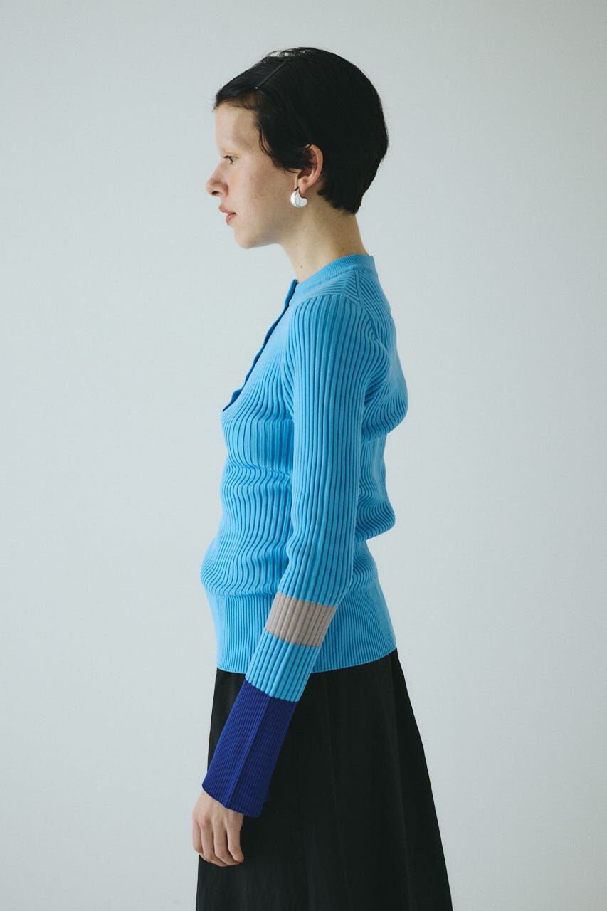 HeRIN.CYE「Henley neck knit tops」|ニット・セーター|