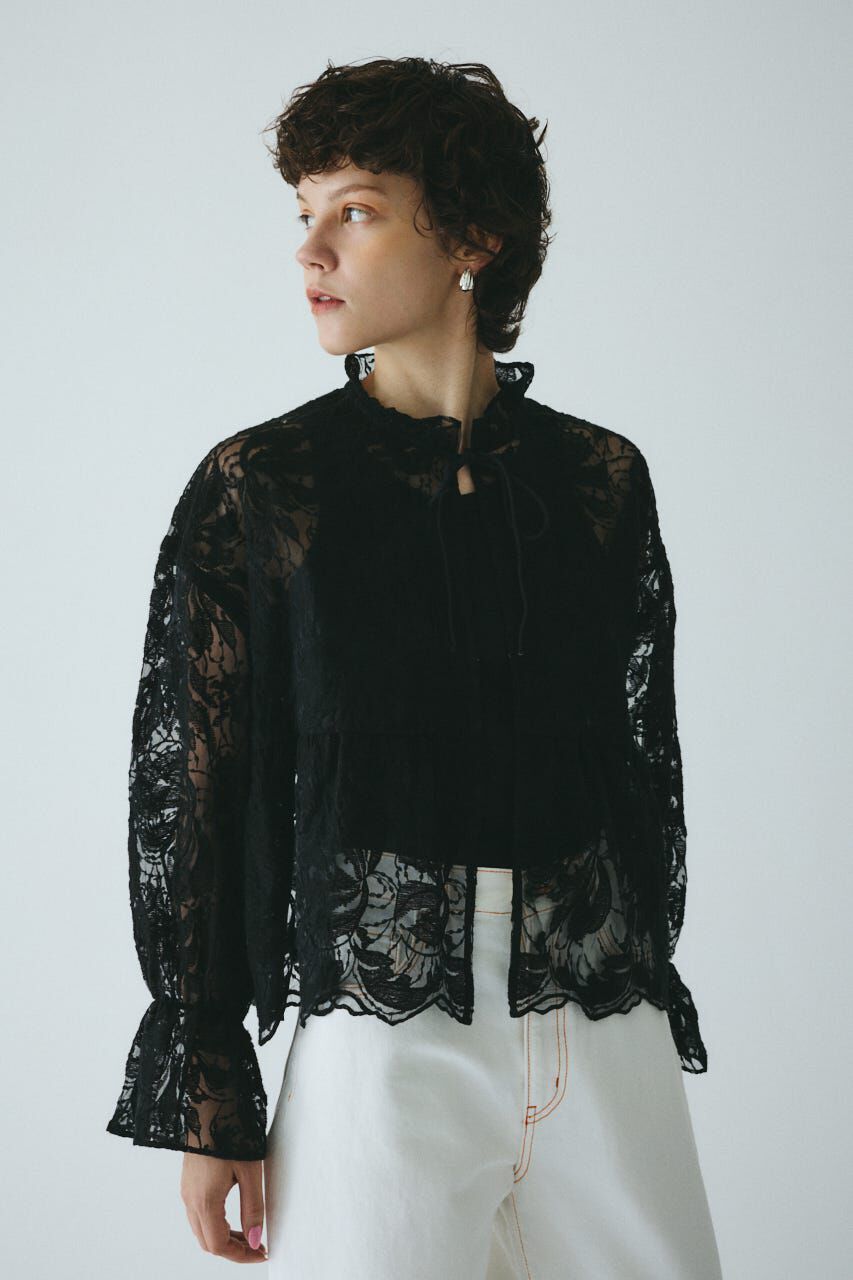 HeRIN.CYE「Lace blouse」|シャツ・ブラウス|