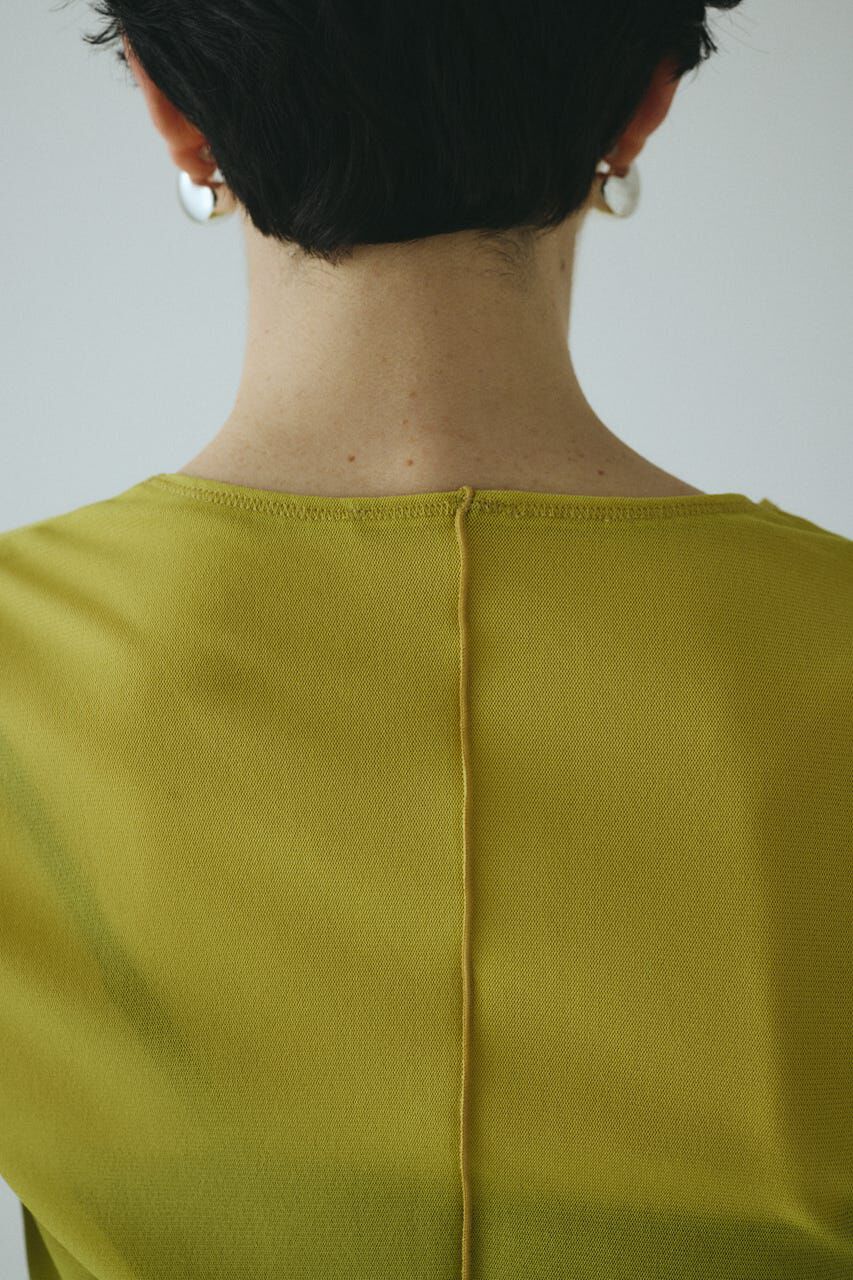 HeRIN.CYE「Border sleeve mesh inner tops」|Tシャツ・カットソー|