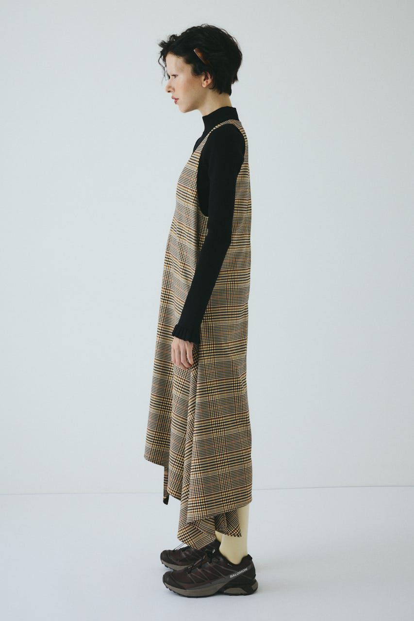 HeRIN.CYE「V design check dress」|ワンピース|