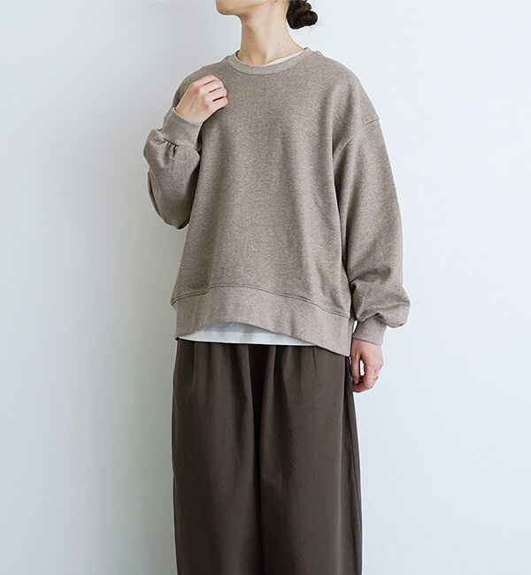 休日と詩「スローモーニングスウェット」|スウェット・ジャージ|ブラウン