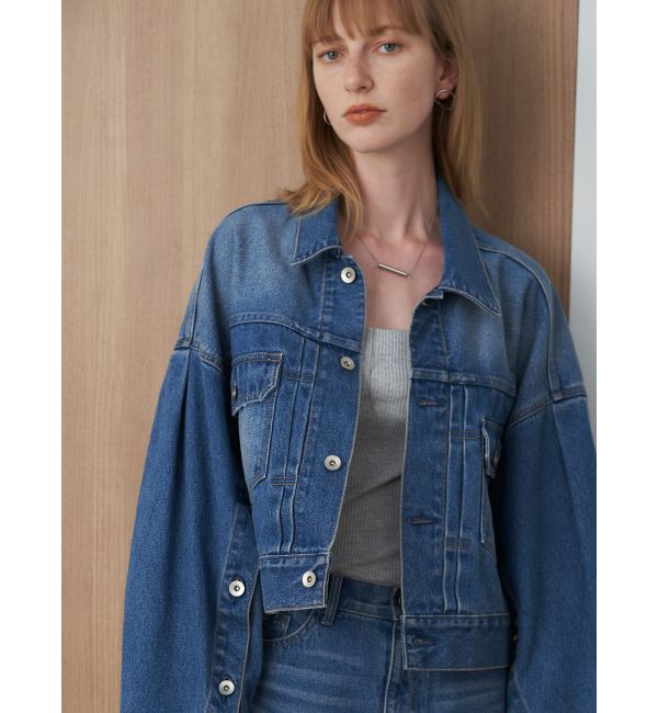 ELENDEEK「WIDE SLEEVE DENIM JK」|デニムジャケット|インディゴ