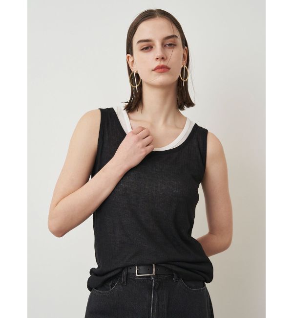 ELENDEEK「SHEER LAYERED TANK」|タンクトップ|