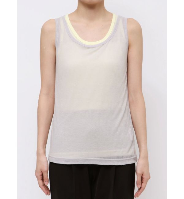 ELENDEEK「SHEER LAYERED TANK」|タンクトップ|