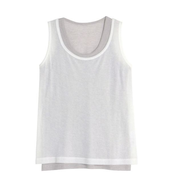 ELENDEEK「SHEER LAYERED TANK」|タンクトップ|