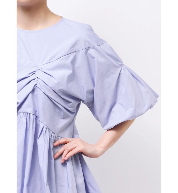 ELENDEEK「GATHER BALLOON PEPLUM BL」|シャツ・ブラウス|