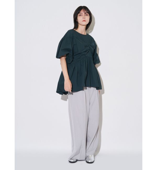 ELENDEEK「GATHER BALLOON PEPLUM BL」|シャツ・ブラウス|