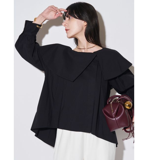 ELENDEEK「MULTI NECK BL」|シャツ・ブラウス|ブラック