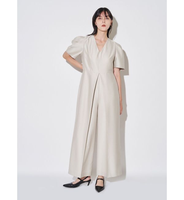 ELENDEEK「CENTER TUCK ALL IN ONE」|オールインワン|ベージュ