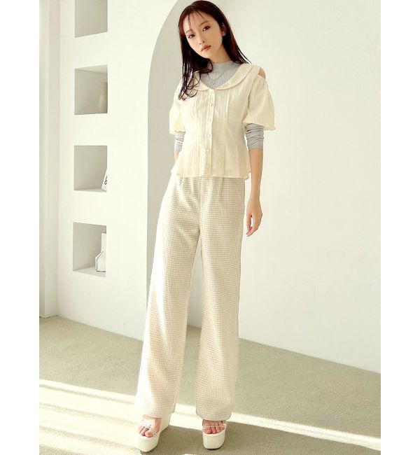 RESEXXY「ギンガムチェックストレートパンツ」|その他|