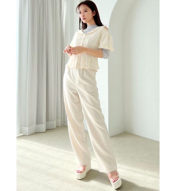 RESEXXY「ギンガムチェックストレートパンツ」|その他|