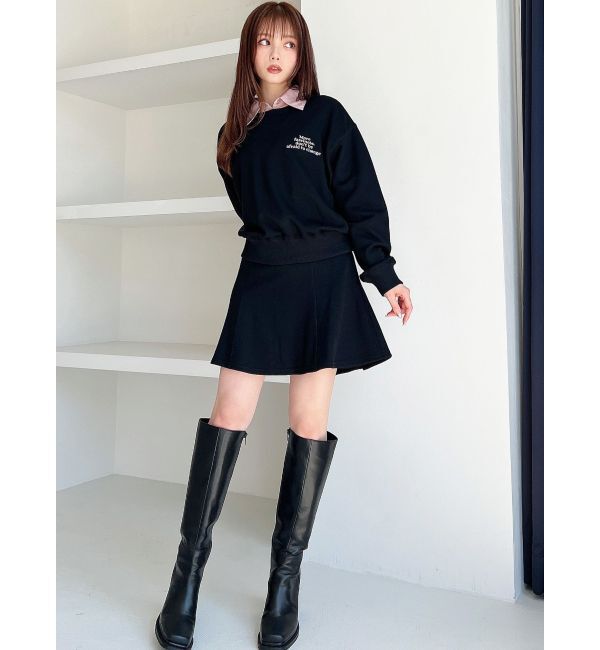 RESEXXY「スウェットミニフレアスカート【セットアップ着用可能】」|スカート|