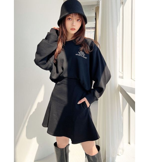 RESEXXY「スウェットミニフレアスカート【セットアップ着用可能】」|スカート|