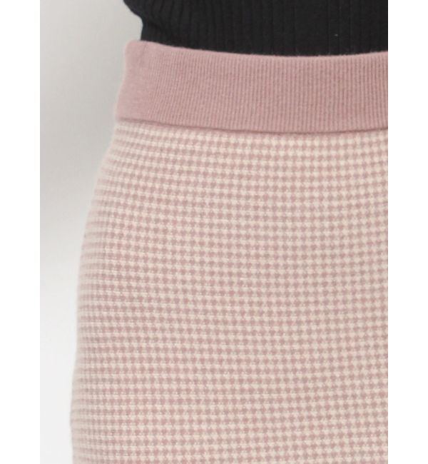 RESEXXY「ハウンドトゥースマーメイドニットスカート」|スカート|