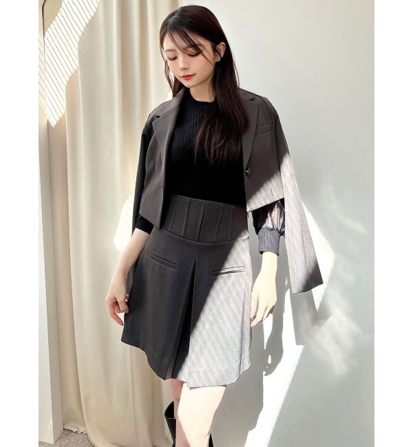 RESEXXY「コルセットミニスカート【セットアップ着用可能】」|スカート|